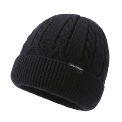 Cycling Knitted Hat Gloves Scarf Velvet Beanie Anti Slip Gloves