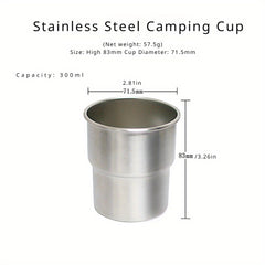 304 Stainless Steel Cup with Walnut Wood Cover for Outdoor Camping