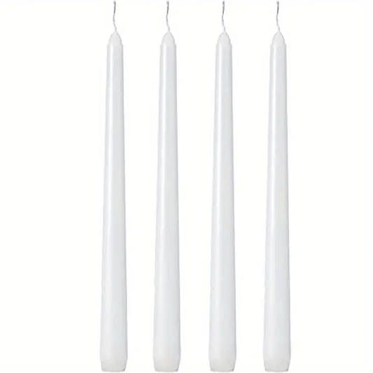 4pcs Smokeless Tapered Home Candles, 8-Hour Burn, for Home Decoration