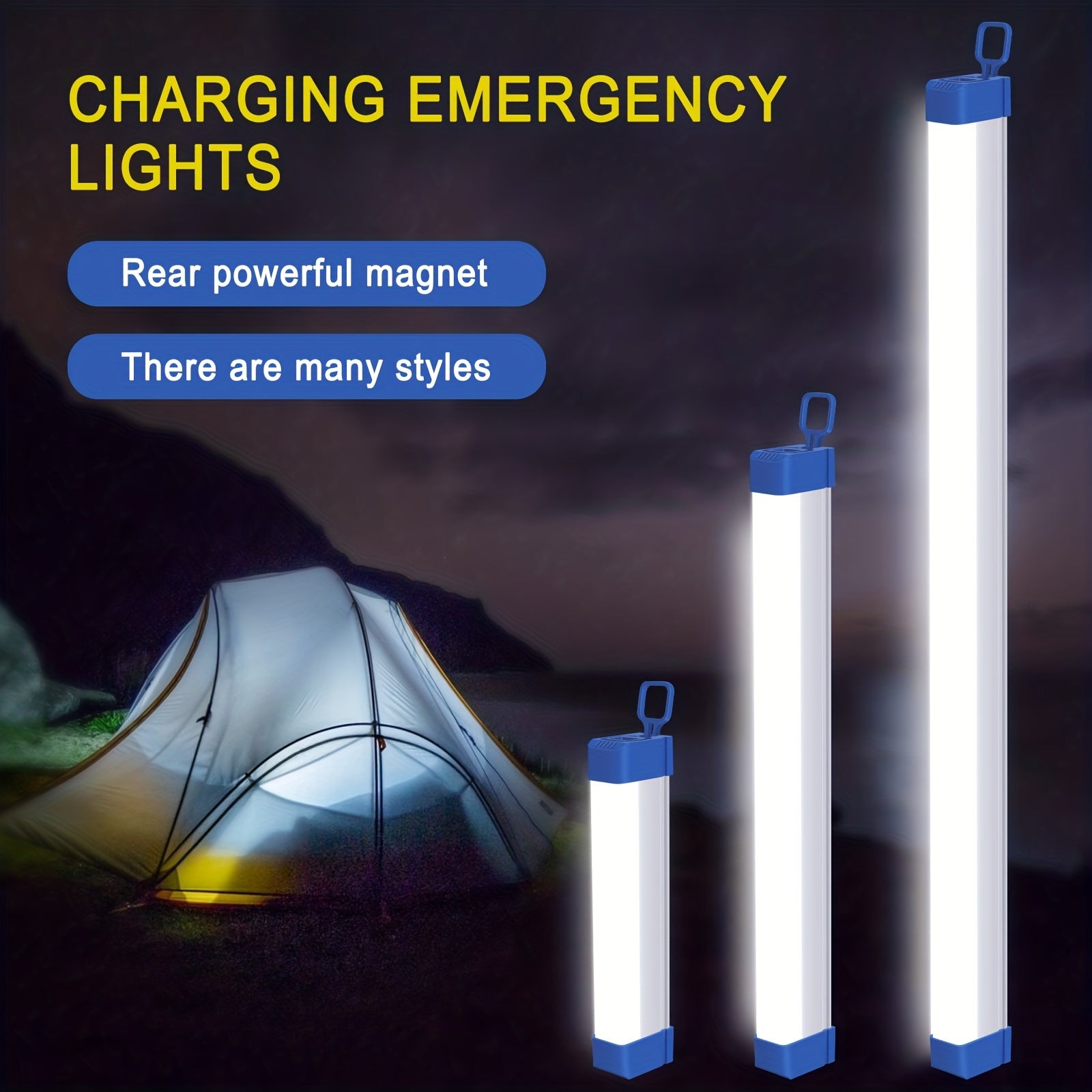 1pc 52 Magnetic Emergency Rechargeable Light for Christmas Thanksgiving Camping