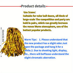 Cheering Poms Cheerleader Pom Poms Handheld Props Dancing Sports Stage