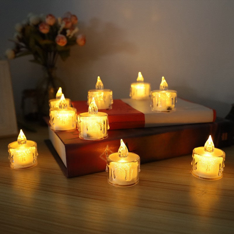 3pcs Romantic LED Candle Lights for Wedding Decorations