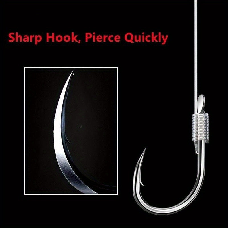 20 Pcs Fishing Tackle Line Double Hook Bait