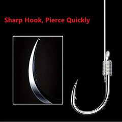 20 Pcs Fishing Tackle Line Double Hook Bait