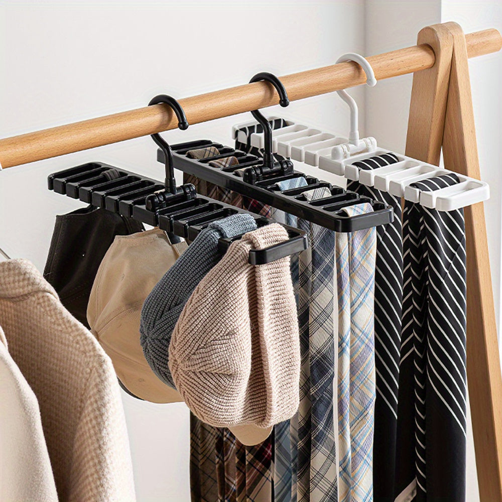 10 Holes Belt Rack Tie Scarf Belt Hanger Large Capacity Organizer
