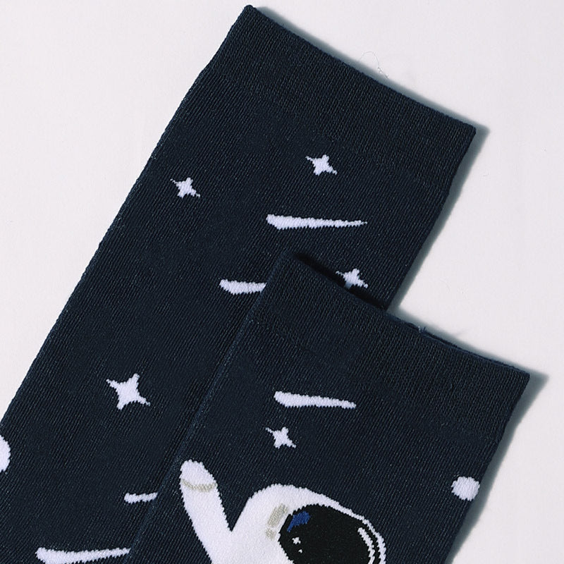 Men's Space Astronaut Couple Crew Socks