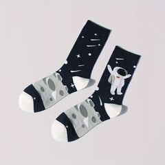 Men's Space Astronaut Couple Crew Socks