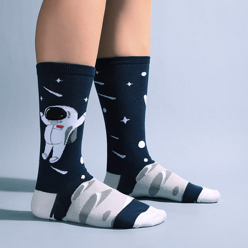 Men's Space Astronaut Couple Crew Socks
