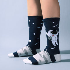 Men's Space Astronaut Couple Crew Socks