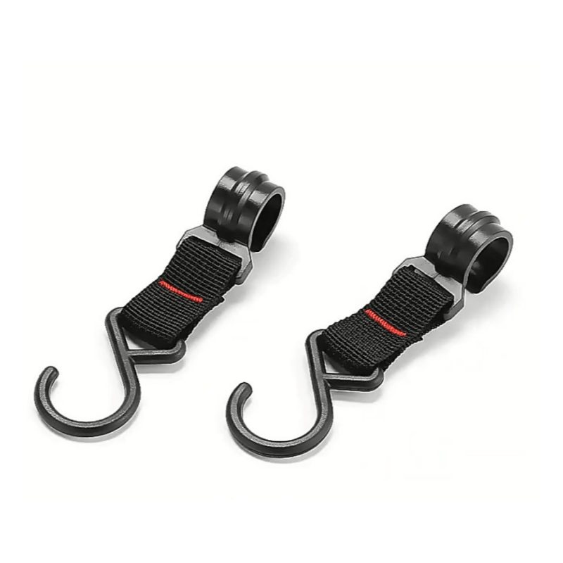 5pcs Outdoor Camping Shelving Hooks Plastic Steel Buckles Woven Straps Hooks