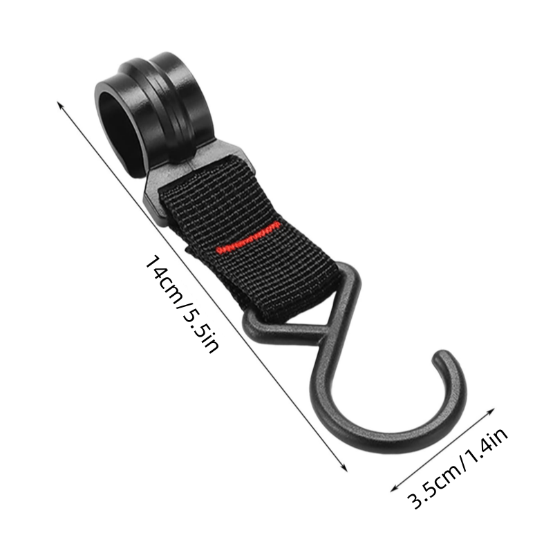 5pcs Outdoor Camping Shelving Hooks Plastic Steel Buckles Woven Straps Hooks