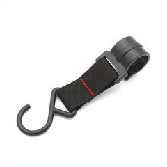5pcs Outdoor Camping Shelving Hooks Plastic Steel Buckles Woven Straps Hooks