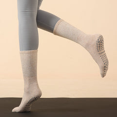 Breathable Yoga Socks with Non-Slip Silicone Bottom Dots