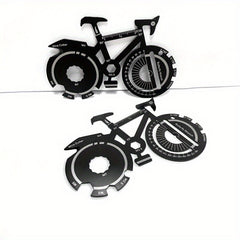 Sports Bike Shaped Tool Keychain Pendant with Screwdriver Compass Wrench