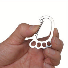Stainless Steel Footprint Key Ring Quick Hanging Keychain Buckle
