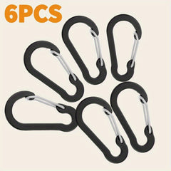 6pcs Aluminum Gourd Spring Buckle Multifunctional Keychain