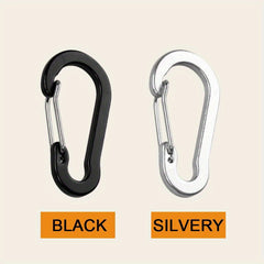 6pcs Aluminum Gourd Spring Buckle Multifunctional Keychain