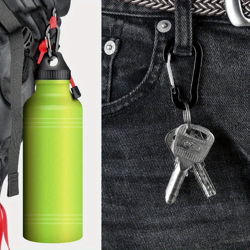 6pcs Aluminum Gourd Spring Buckle Multifunctional Keychain