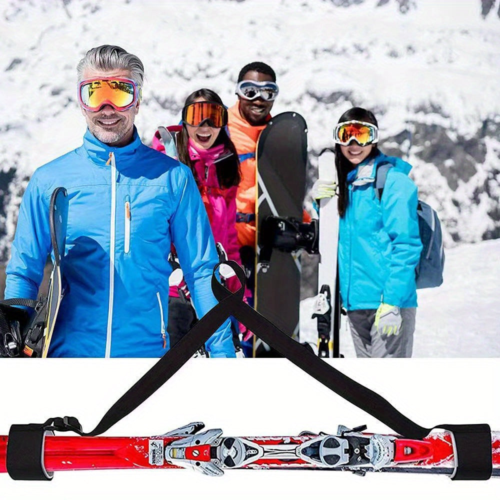 Adjustable Skiing Pole Shoulder Strap Snowboard Handle Carrier