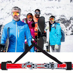 Adjustable Skiing Pole Shoulder Strap Snowboard Handle Carrier