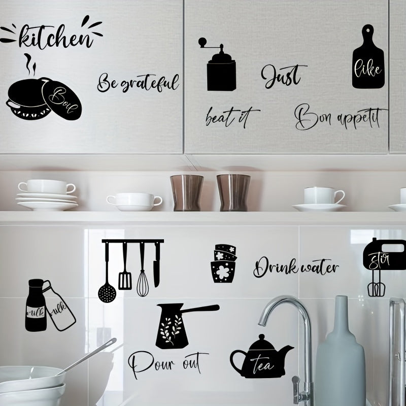 Removable Kitchen Wall Sticker Waterproof Office Home Decor Sticker