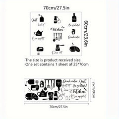 Removable Kitchen Wall Sticker Waterproof Office Home Decor Sticker