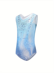 Girls Sleeveless Ballet Leotard Dance Suit Romper Breathable Stretchy