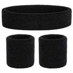 3pcs Sports Wristband & Headband Set for Yoga Gym