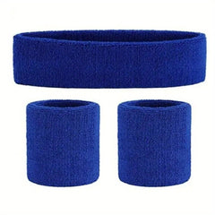 3pcs Sports Wristband & Headband Set for Yoga Gym