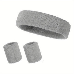 3pcs Sports Wristband & Headband Set for Yoga Gym