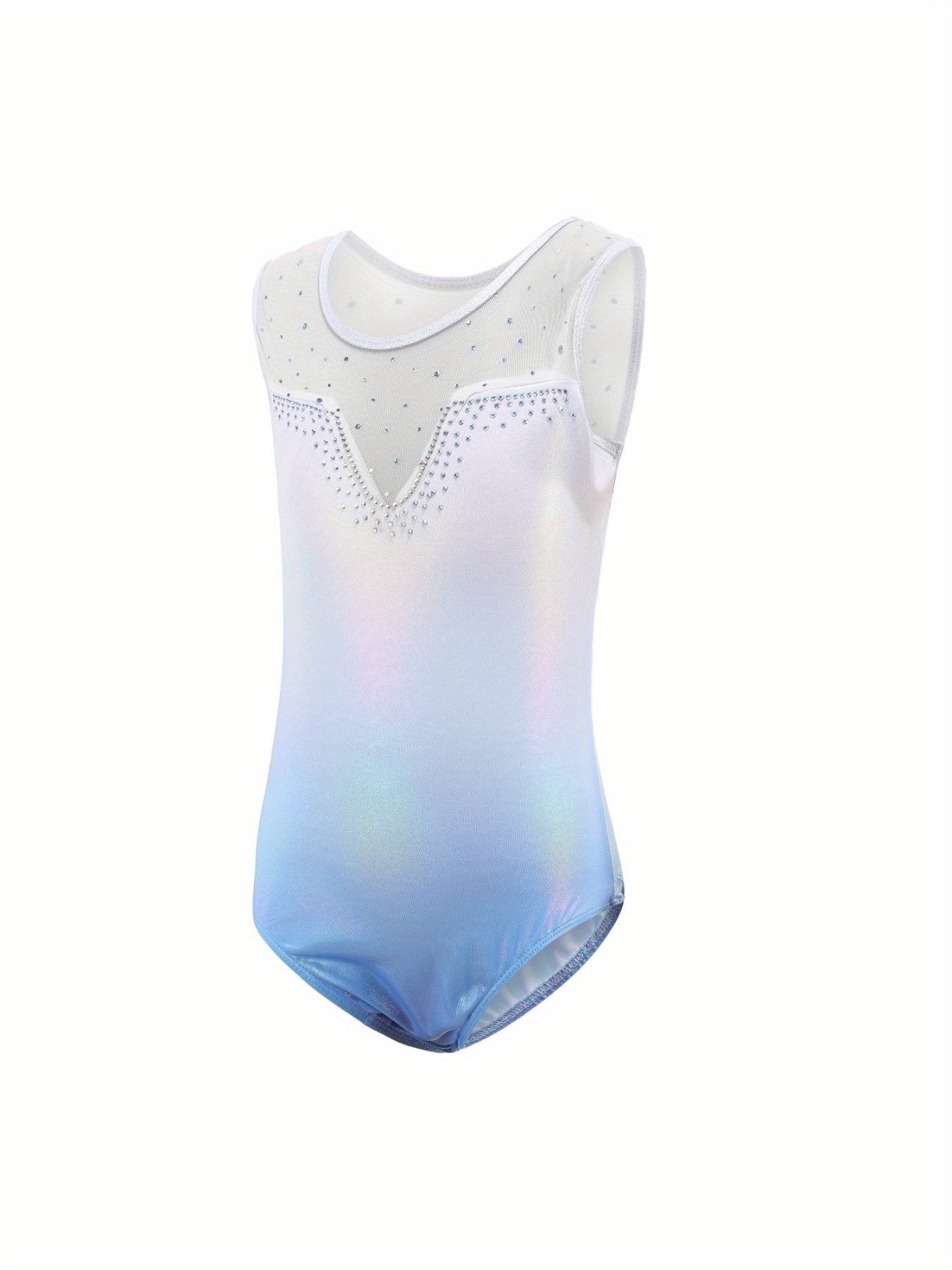 Girls Splicing Sleeveless Ballet Leotard Romper
