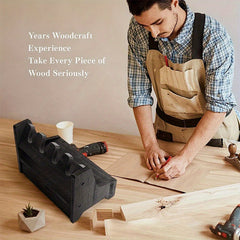 Solid Wood Rack with Drawer Heavy Duty Holder Organizer