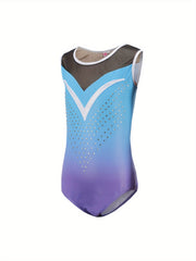 Breathable Stretchy Sleeveless Ballet Leotard Girls Dance Suit