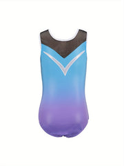 Breathable Stretchy Sleeveless Ballet Leotard Girls Dance Suit