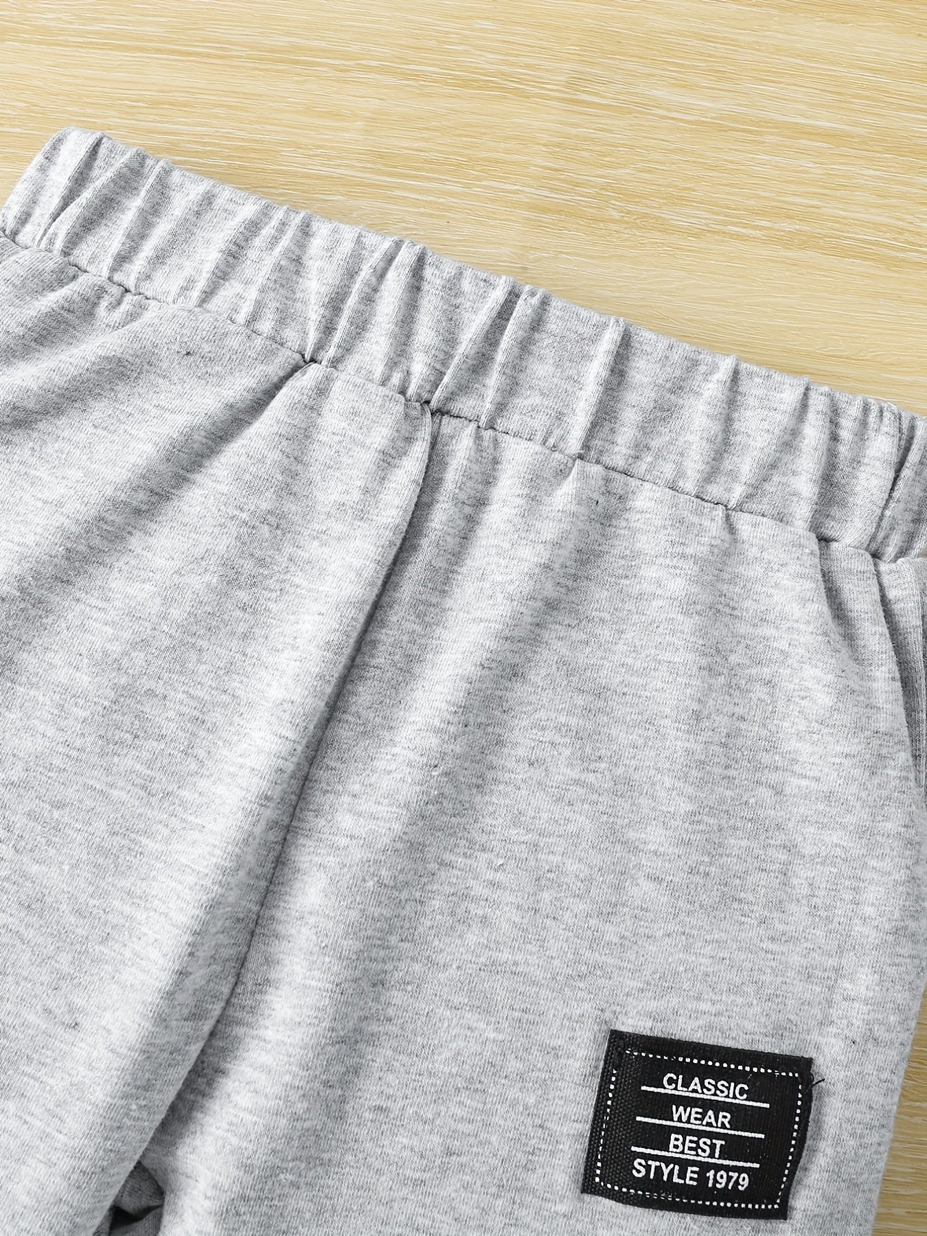 Baby Boys Solid Cotton Sweatpants 3pcs Set