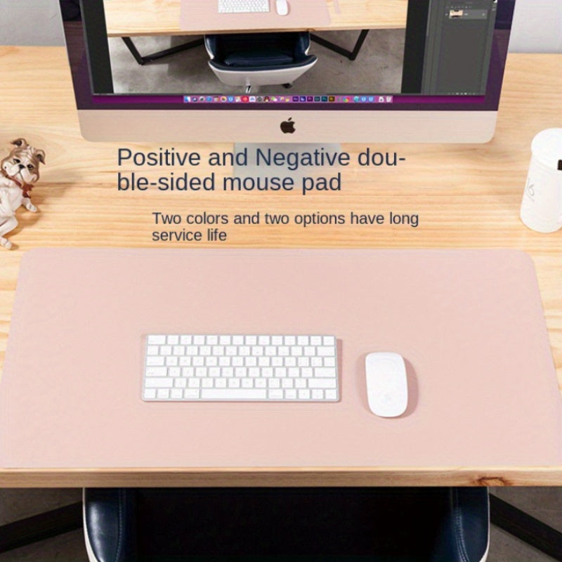 XL Mouse Pad Laptop Desk Pad Cork Faux Leather
