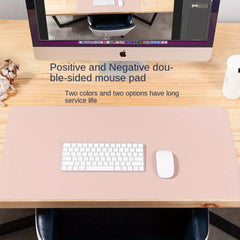 XL Mouse Pad Laptop Desk Pad Cork Faux Leather