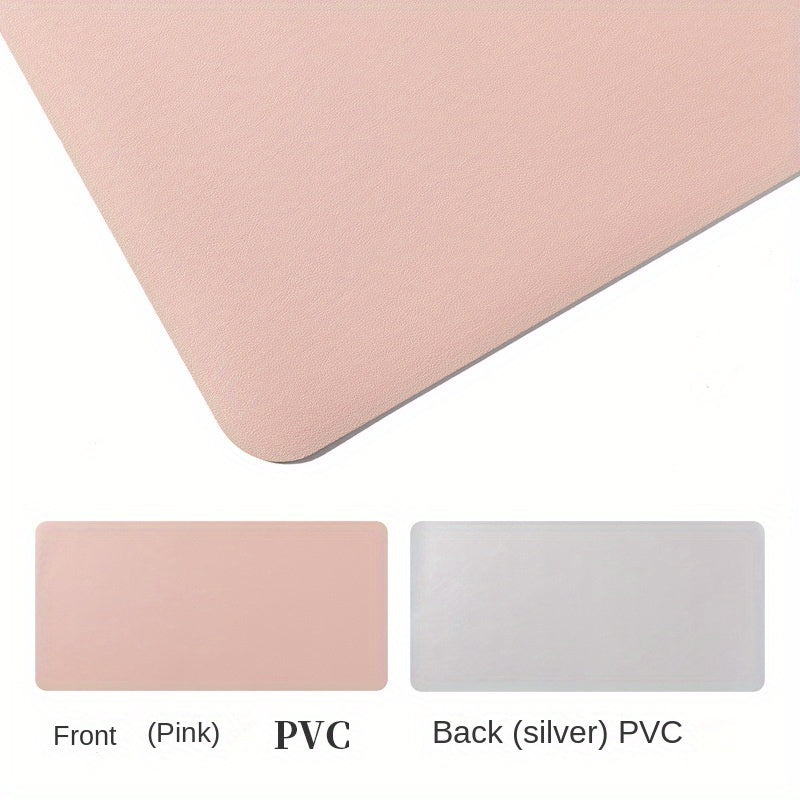 XL Mouse Pad Laptop Desk Pad Cork Faux Leather