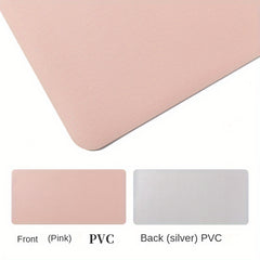 XL Mouse Pad Laptop Desk Pad Cork Faux Leather