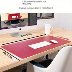 XL Mouse Pad Laptop Desk Pad Cork Faux Leather