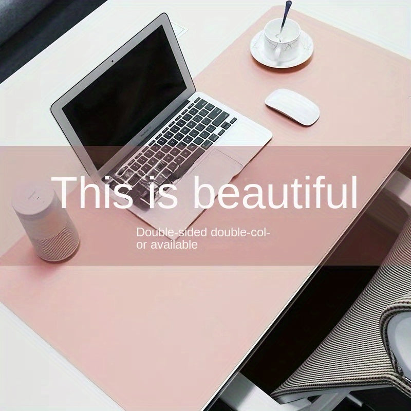 XL Mouse Pad Laptop Desk Pad Cork Faux Leather