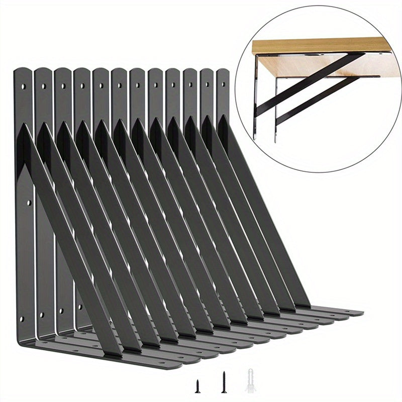 Heavy Duty Wall Triangular Support Rack Bracket for Partitions