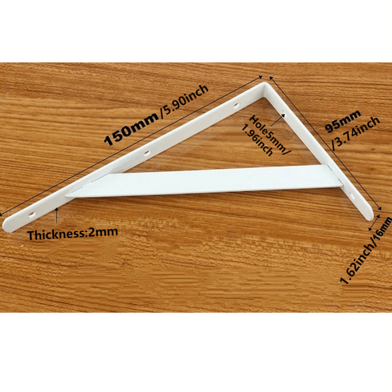 Heavy Duty Wall Triangular Support Rack Bracket for Partitions