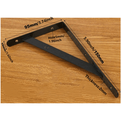 Heavy Duty Wall Triangular Support Rack Bracket for Partitions