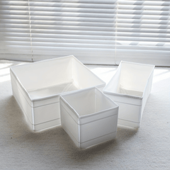 3pcs Oxford Cloth Underwear Storage Box Drawer Organizer