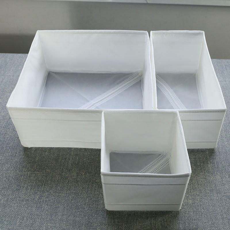3pcs Oxford Cloth Underwear Storage Box Drawer Organizer