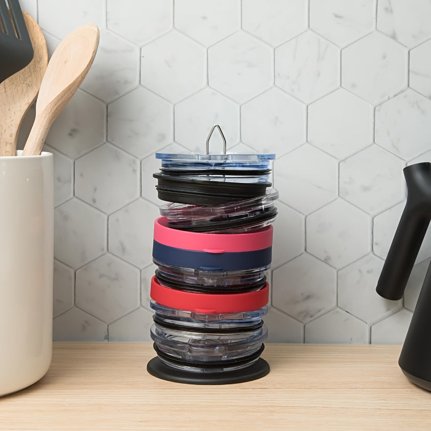 Stainless Steel Tumbler Lid Organizer Cup Rack Accessories