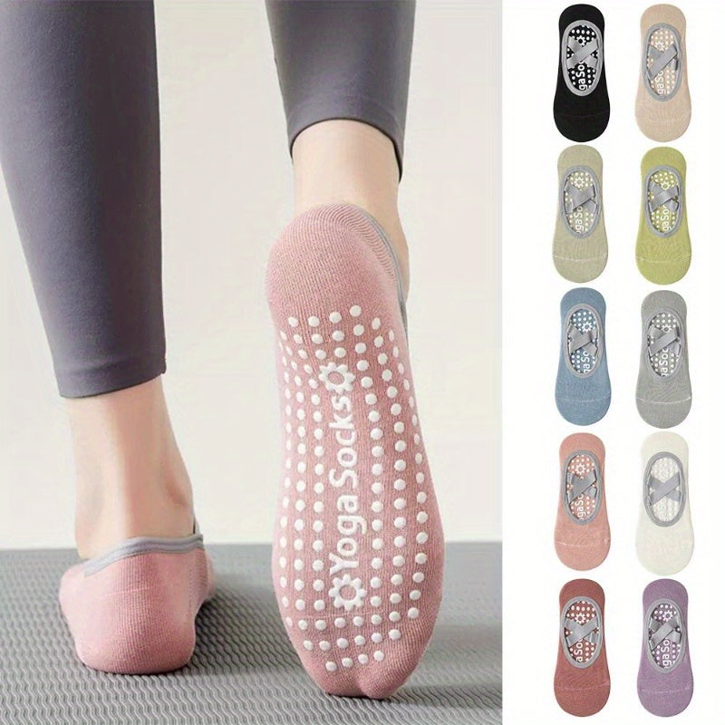 Breathable Yoga Socks Non-slip Sweat Absorption Grips Sports Socks