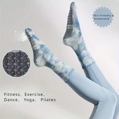 Solid Non-slip Yoga Socks for Fitness Indoor Sports