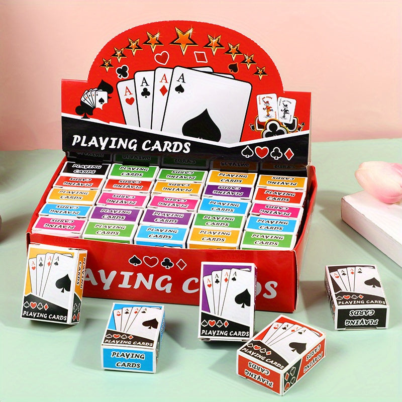 10pcs Mini Poker Cards Compact Magic Props Fun Game Holiday Supplies